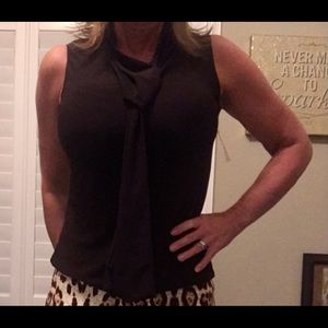 3/$25!!  NEW Tiffany & Grey Dark Brown Short Sleeved Blouse Top